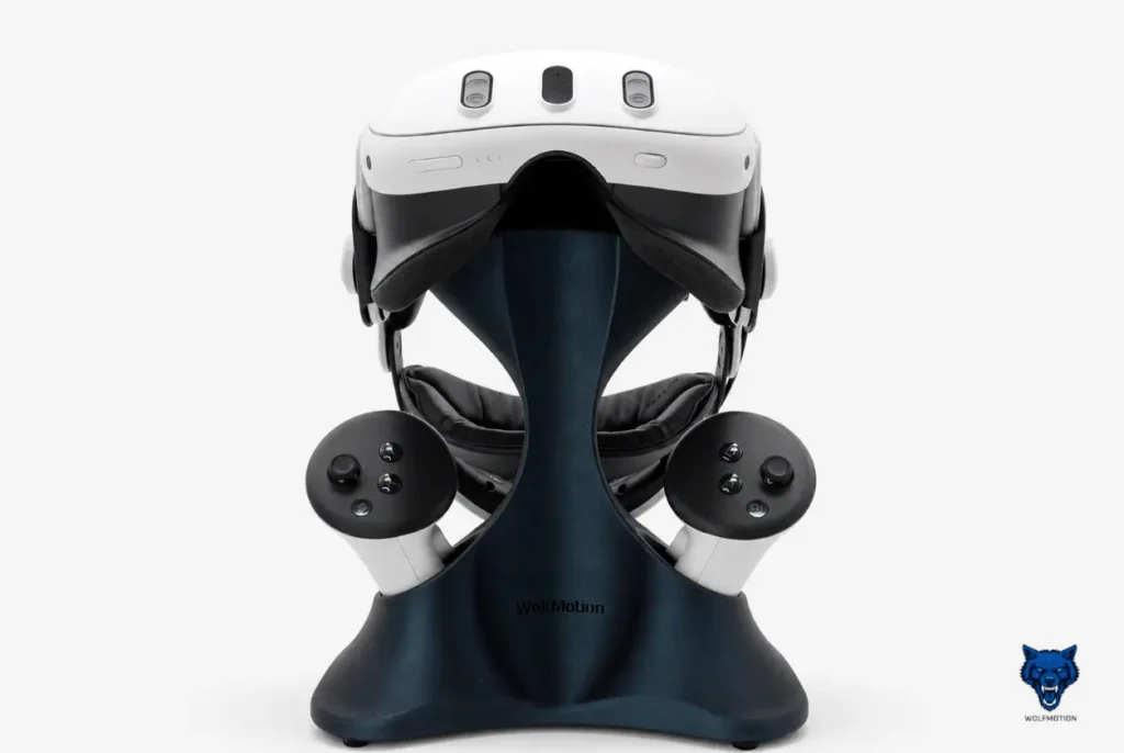 WolfMotion VR Stand for Meta Quest 3 headset and controllers