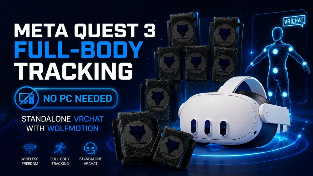 Full-body tracker placement positions for Quest 3 and VRChat